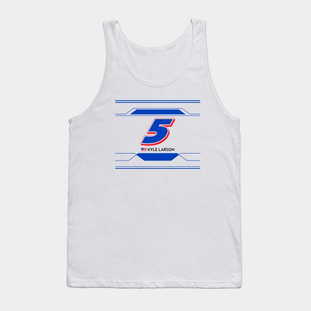 Kyle Larson #5 2023 NASCAR Design Tank Top by AR Designs 